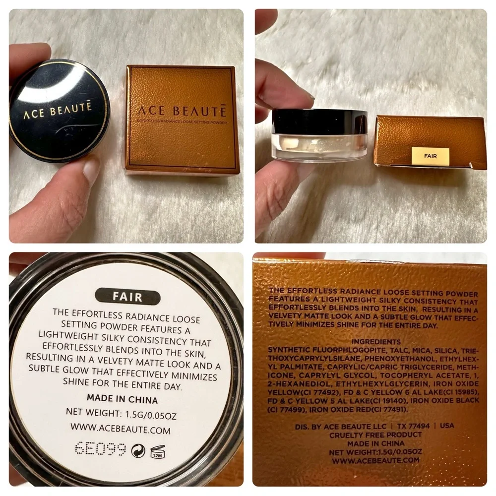 NEW Bundle 4 Loose & Pressed Setting Finishing Powders Ciate, Ace Beaute Toy